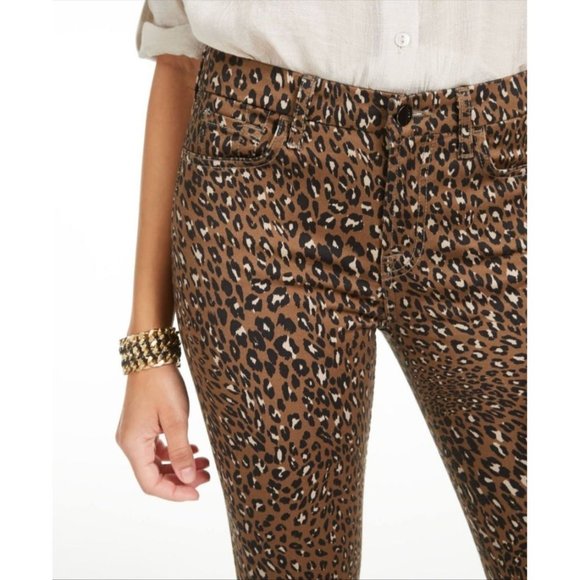 Jen 7 7 For All Mankind High Waist Cheetah Print Ankle Skinny  Plus Size… - Picture 2 of 15